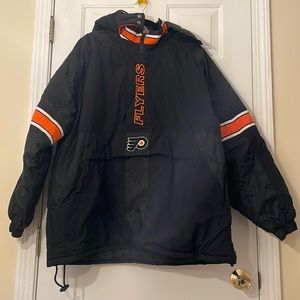 Vintage 90s NHL Philadelphia Flyers Starter Puffer Jacket!